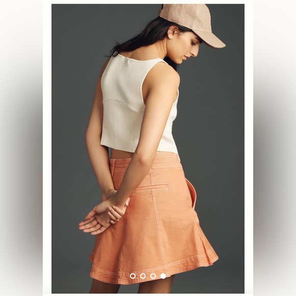 Anthropologie Pilcro Kick Flare Mini Skirt - Picture 4 of 8